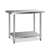 Cefito 610mm x 1219mm Commercial Stainless Steel Kitchen Bench
