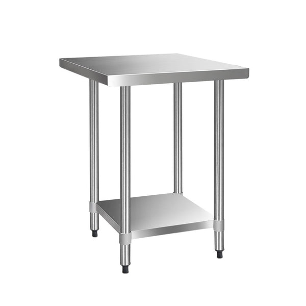 Cefito 762mm x 762mm Commercial Stainless Steel Kitchen Bench