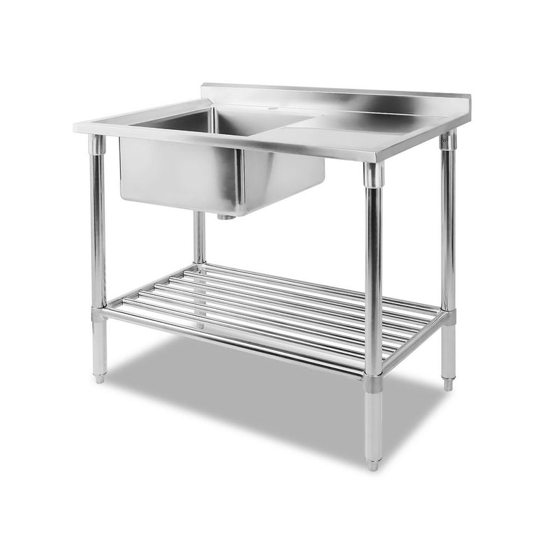 Cefito 100cm x 60cm Commercial Stainless Steel Sink Kitchen Bench