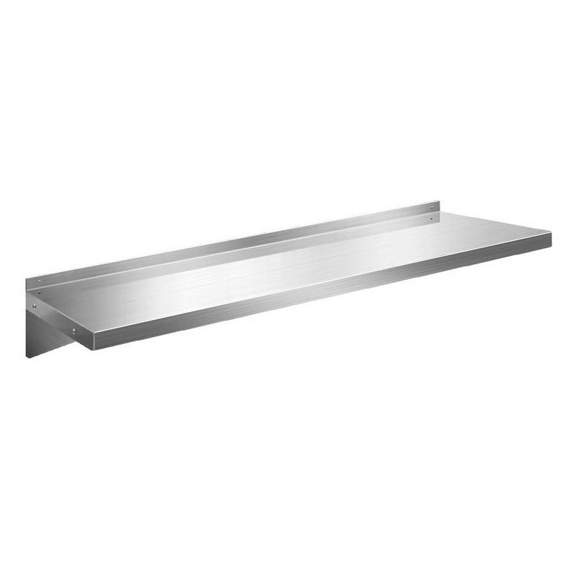 Cefito 1200mm Stainless Steel Wall Shelf Kitchen Shelves Rack Mounted Display Shelving - Cefito