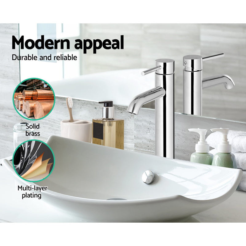 Cefito Basin Mixer Tap - Silver - Cefito