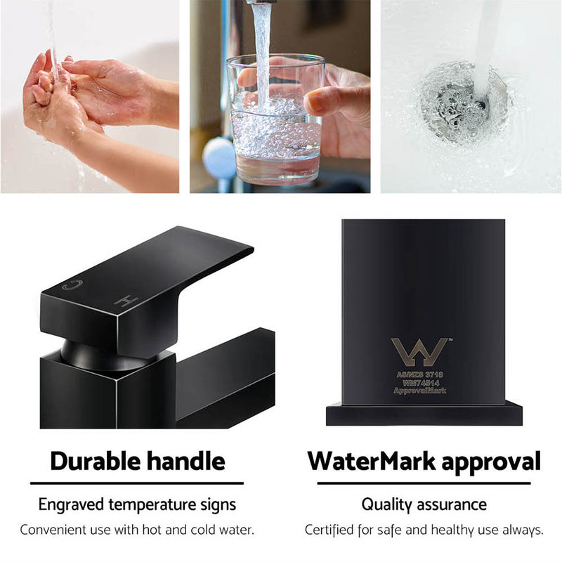 Cefito Basin Mixer Tap Faucet Black - Cefito