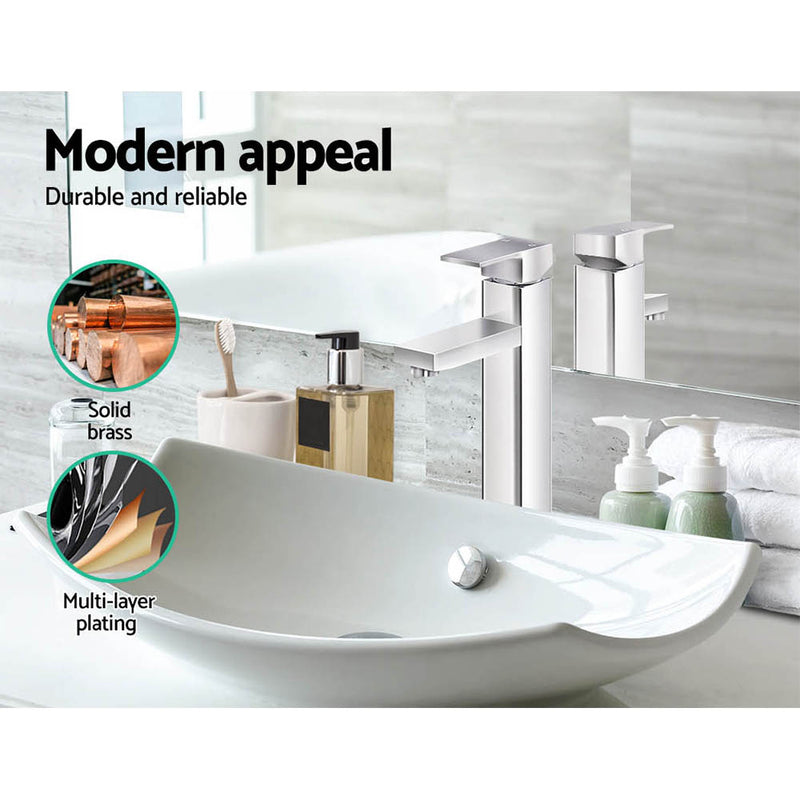 Cefito Basin Mixer Tap Faucet Silver - Cefito