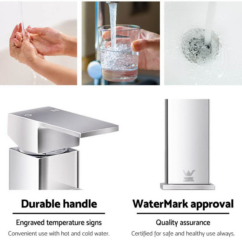 Cefito Basin Mixer Tap Faucet Silver - Cefito