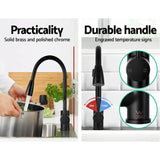 Cefito Pull-out Mixer Faucet Tap - Black - Cefito