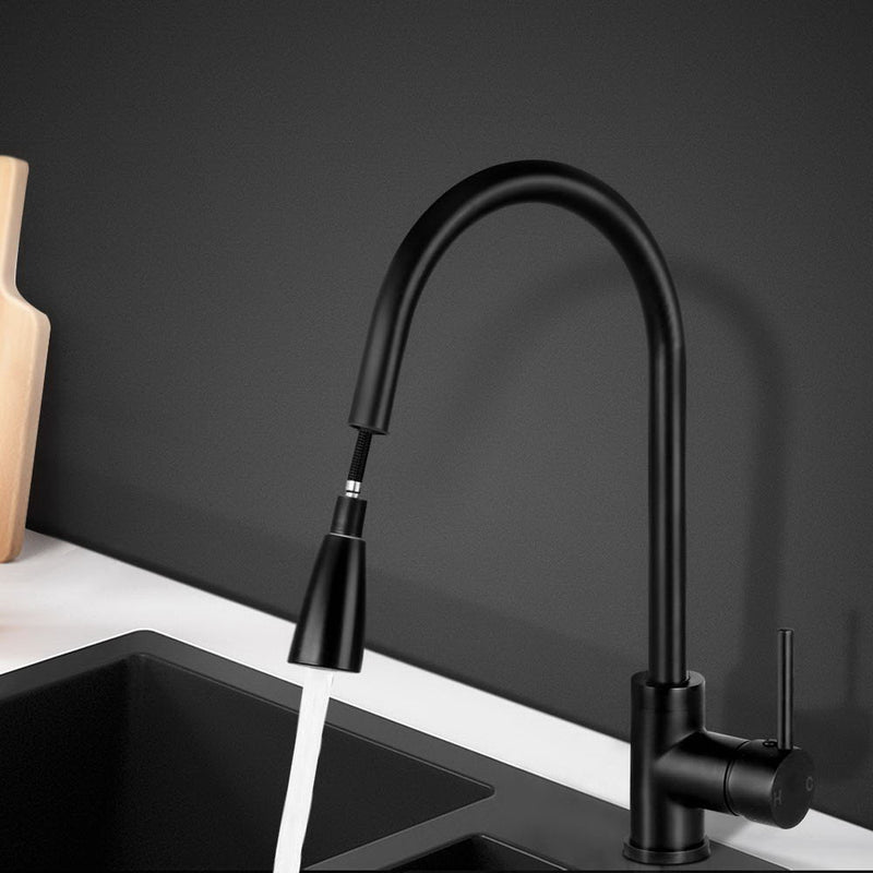 Cefito Pull-out Mixer Faucet Tap - Black - Cefito
