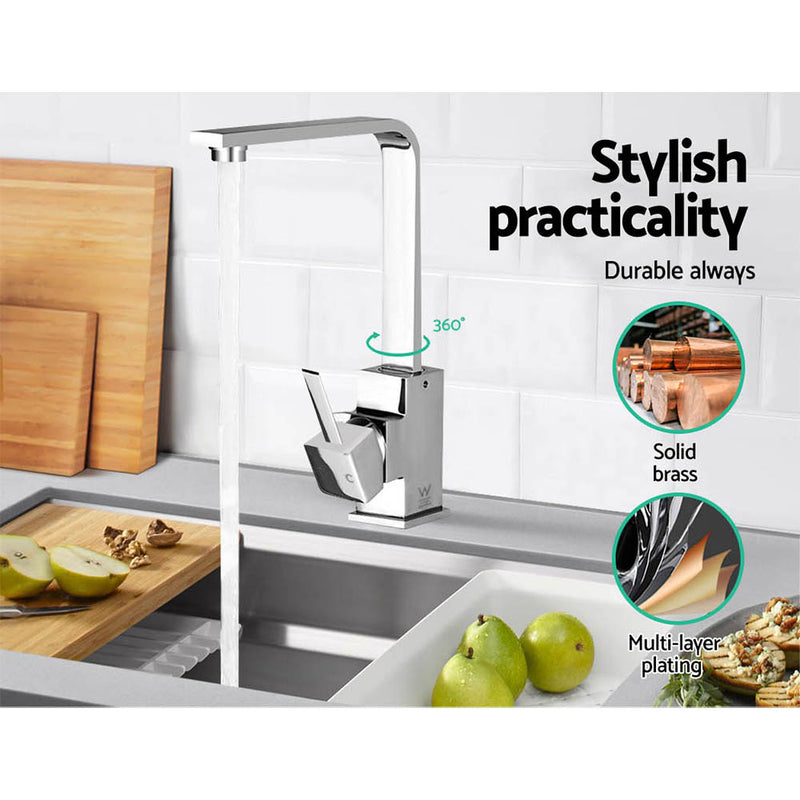 Cefito Kitchen Mixer Tap - Silver - Cefito