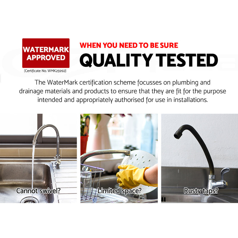 Cefito Basin Mixer Tap - Silver - Cefito