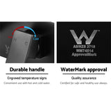 Cefito WELS Bathroom Tap Wall Square Black Basin Mixer Taps Vanity Brass Faucet - Cefito