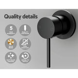 Cefito Bathroom Mixer Shower Wall Tap Faucet Basin Sink Bathtub Brass Black - Cefito