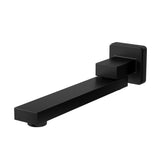 Cefito Bathroom Mixer Spout Wall Bath Tap Square Swivel Bathtub Black - Cefito