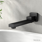 Cefito Bathroom Mixer Spout Wall Bath Tap Square Swivel Bathtub Black - Cefito