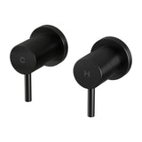Cefito Bathroom Tap Shower Twin Tap Faucet Basin Sink Bath Swivel Black - Cefito