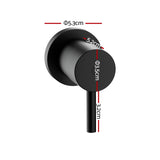 Cefito Bathroom Tap Shower Twin Tap Faucet Basin Sink Bath Swivel Black - Cefito