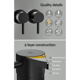 Cefito Bathroom Tap Shower Twin Tap Faucet Basin Sink Bath Swivel Black - Cefito